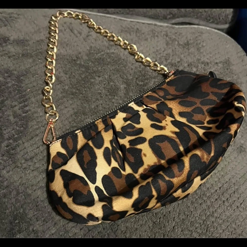 Y2K Leopard Print Shoulder Bag Animal Print Clutch